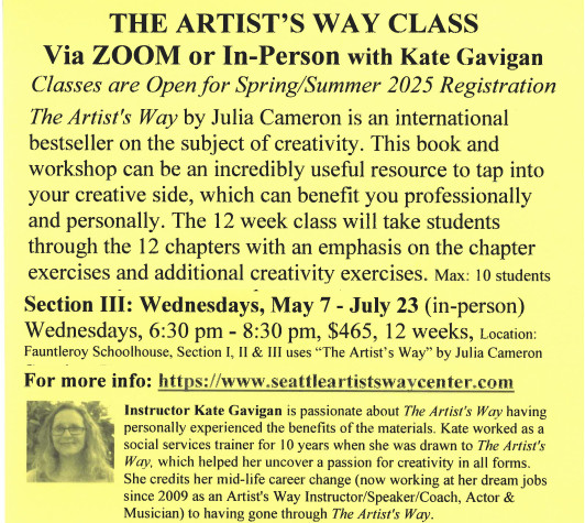 Artist's Way Flyer 2025